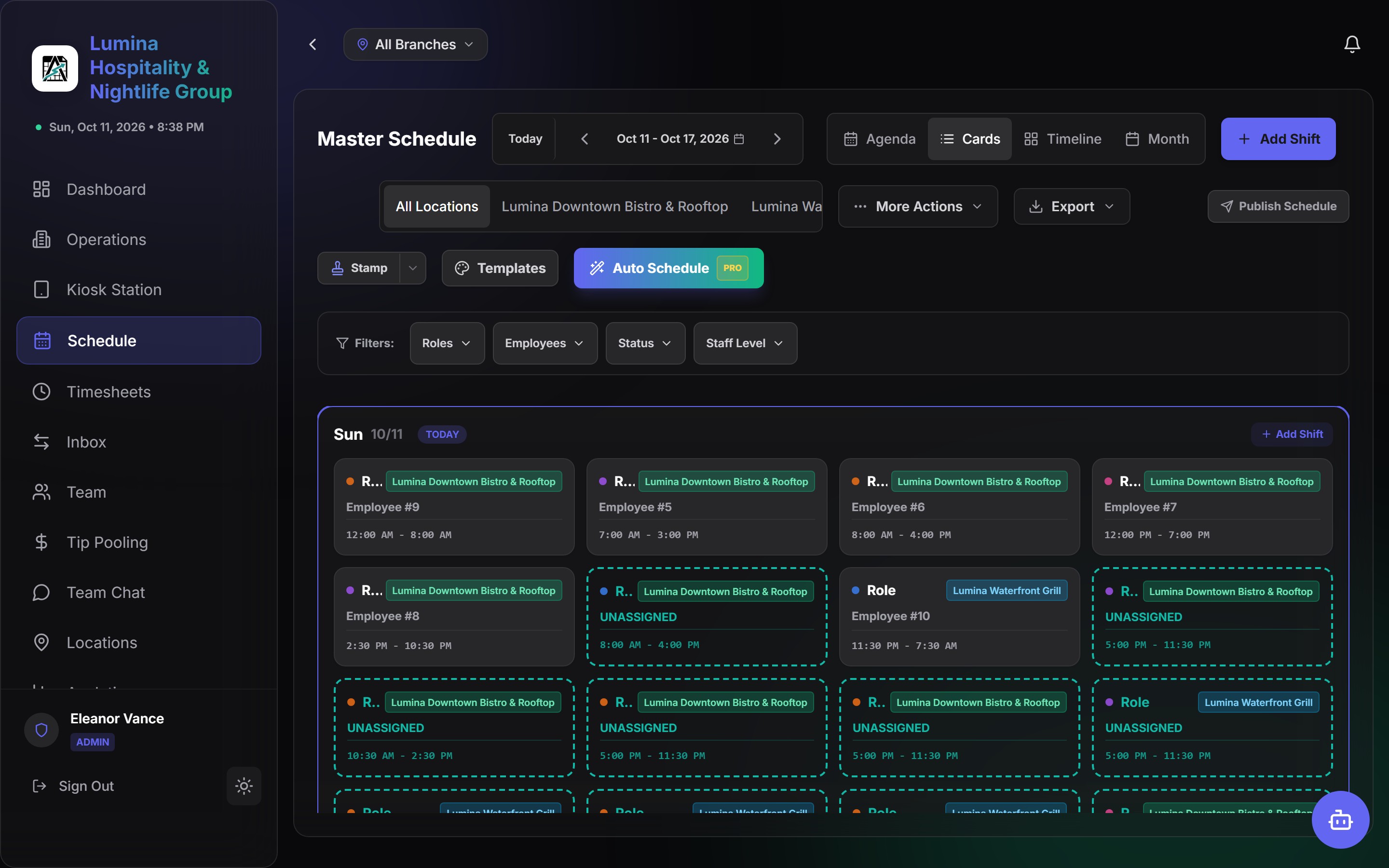 Authentic AlkaShift Master Schedule Matrix and Auto-Scheduler